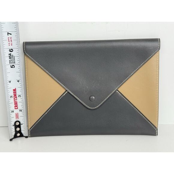 Hermes Leather Envelope Clutch Bag B-3 - Picture 9 of 9